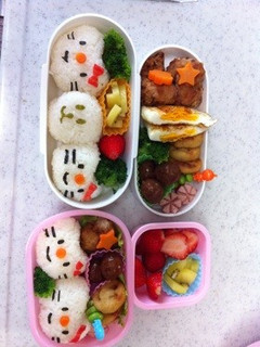キャラ弁★キティーちゃん弁当-レシピのメイン写真