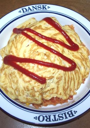 かんたんオムライス（ケチャップ味）-レシピのメイン写真
