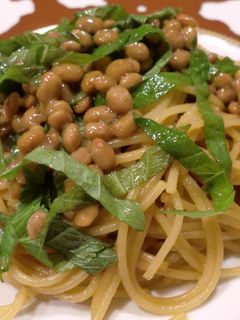 納豆スパゲティ-レシピのメイン写真