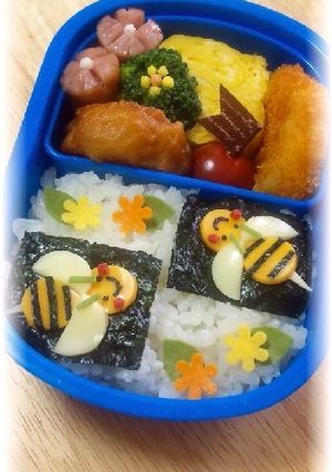 ミツバチ弁当-レシピのメイン写真