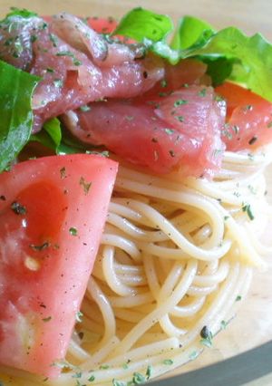 生ハムの冷製パスタ-レシピのメイン写真