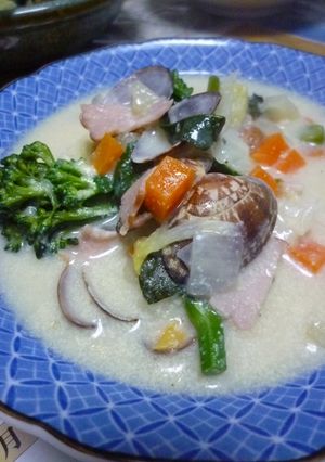 あっさりスープの豆乳クラムチャウダー風-レシピのメイン写真