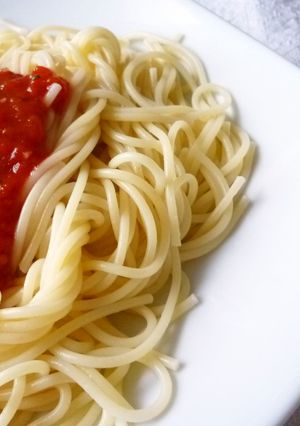 ∞∞∞自然食卓 トマトソーススパゲティ∞-レシピのメイン写真