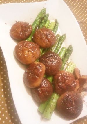 簡単！アスパラと椎茸のガーリックバター焼-レシピのメイン写真