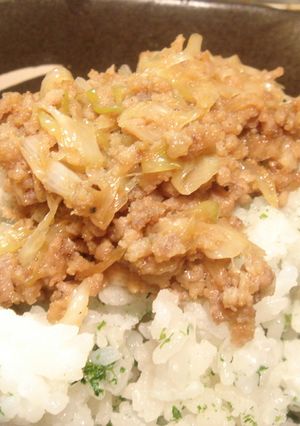 青海苔＆白ゴマでうま味噌丼ぶり♫-レシピのメイン写真