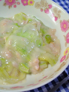 レタスとハムのクリーム煮-レシピのメイン写真