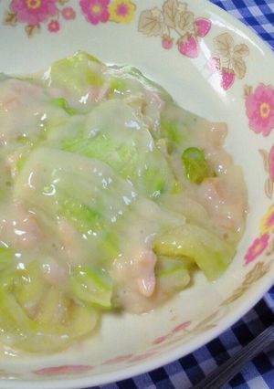 レタスとハムのクリーム煮-レシピのメイン写真