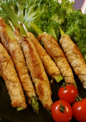 あっさり☆アスパラ肉シソ巻き-レシピのメイン写真