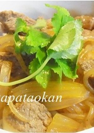 コラーゲンたっぷり♪牛筋丼-レシピのメイン写真