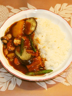 夏野菜のポークカレー-レシピのメイン写真