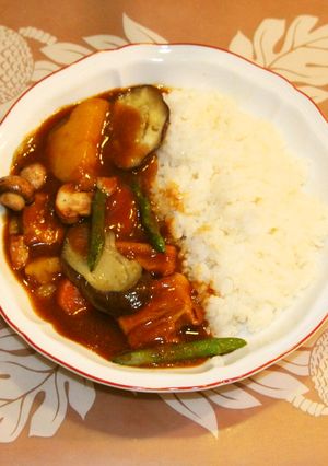 夏野菜のポークカレー-レシピのメイン写真