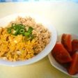 1人分 シリコンスチーマーでそぼろ丼