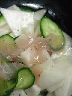 野菜をおいしく:かぶと生ハムのサラダ-レシピのメイン写真