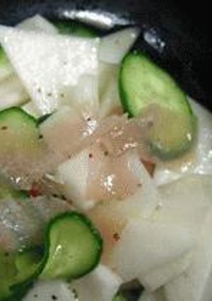 野菜をおいしく：かぶと生ハムのサラダ-レシピのメイン写真