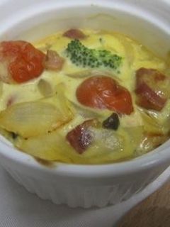 ヘルシー♪お豆腐の簡単キッシュ♪-レシピのメイン写真