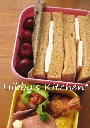 ふんわりメープル食パンのクリチサンド*-レシピのメイン写真