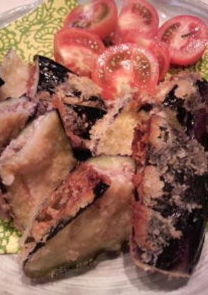 なすとチーズのトロトロひき肉はさみ揚げ-レシピのメイン写真