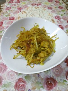 簡単!豚もやしのカレー風味♥-レシピのメイン写真