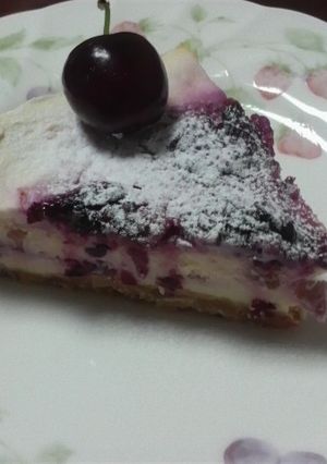 アメリカンチェリーのマーブルチーズケーキ-レシピのメイン写真