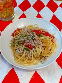 しらす&トマトのパスタ-レシピのメイン写真