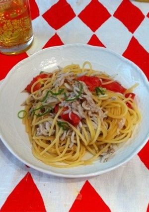 しらす＆トマトのパスタ-レシピのメイン写真