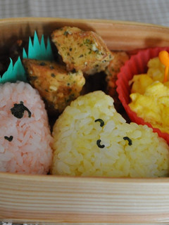 キャラ弁★ハートのウエディング弁当-レシピのメイン写真