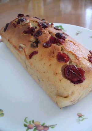 クランベリーとくるみのパウンドケーキ-レシピのメイン写真