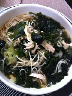 鶏スープ☆温そうめん-レシピのメイン写真