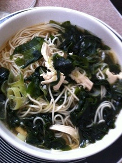 鶏スープ☆温そうめん-レシピのメイン写真