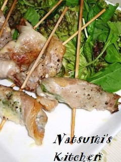 野菜とチーズ包み♪豚肉串のオーブン焼き✿-レシピのメイン写真