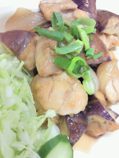 *鶏肉と茄子・玉葱の南蛮炒め*-レシピのメイン写真