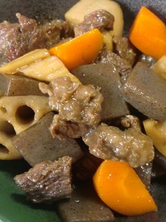 牛スジと根菜の炒り煮-レシピのメイン写真