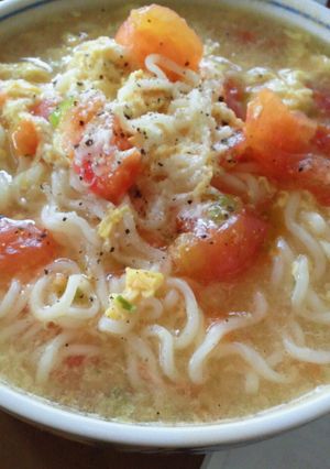 イケる!!インスタントでトマトラーメン!-レシピのメイン写真