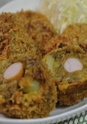 ウインナー入りカレーコロッケ-レシピのメイン写真