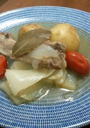 新じゃがとスペアリブのハーブ煮-レシピのメイン写真