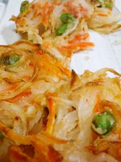 サクサク☆新玉ねぎたっぷりの甘いかき揚げ-レシピのメイン写真