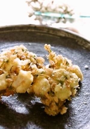 ニセアカシアとお豆腐のかき揚げ-レシピのメイン写真