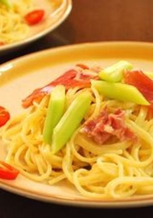 生ハムとアスパラのスパゲッティー-レシピのメイン写真