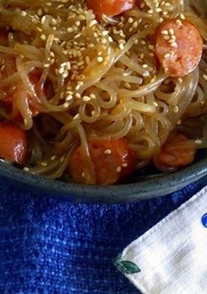 しらたきとピリ辛ソーセージの炒め煮♪-レシピのメイン写真
