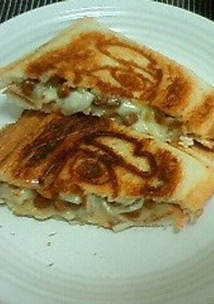 納豆チーズサンド-レシピのメイン写真