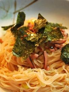 塩辛素麺-レシピのメイン写真