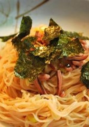 塩辛素麺-レシピのメイン写真