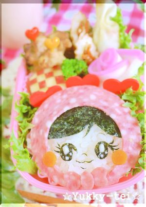 簡単キャラ弁カップで可愛いずきんちゃん❤-レシピのメイン写真