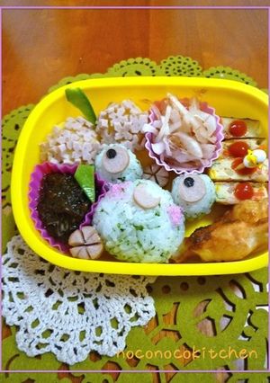 梅雨に♪かえるとあじさい＊キャラ弁＊-レシピのメイン写真