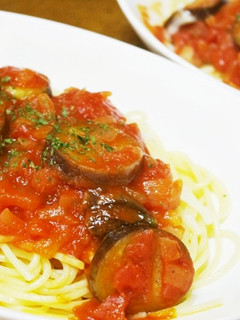 ちょっとお洒落な茄子のトマトソースパスタ-レシピのメイン写真