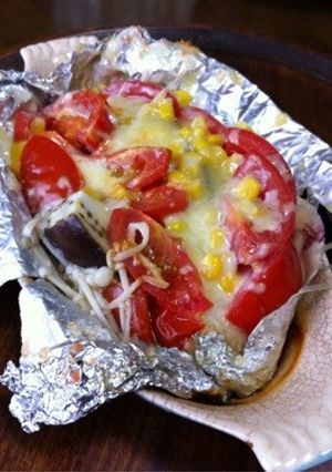 トマトとチーズの鮭のホイル焼き-レシピのメイン写真