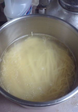 圧力鍋にてモチモチパスタ-レシピのメイン写真