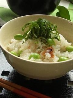 えだまめと梅のさっぱりご飯-レシピのメイン写真