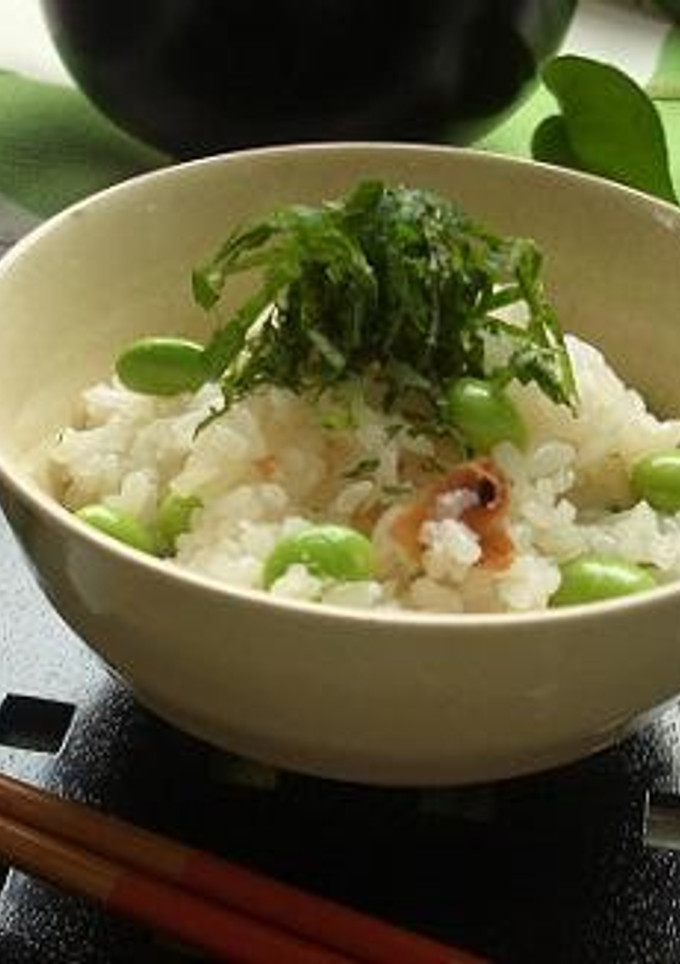 えだまめと梅のさっぱりご飯-レシピのメイン写真