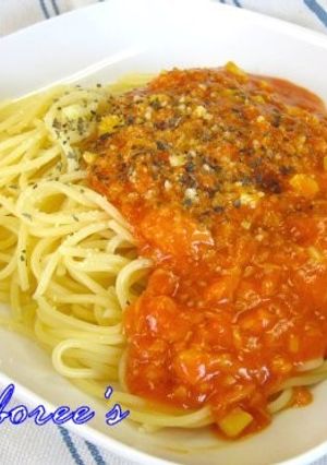 野菜ジュースとツナ缶の簡単ヘルシーパスタ-レシピのメイン写真